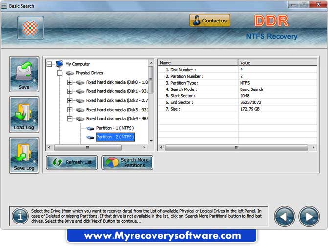 Windows NTFS File Recovery Software