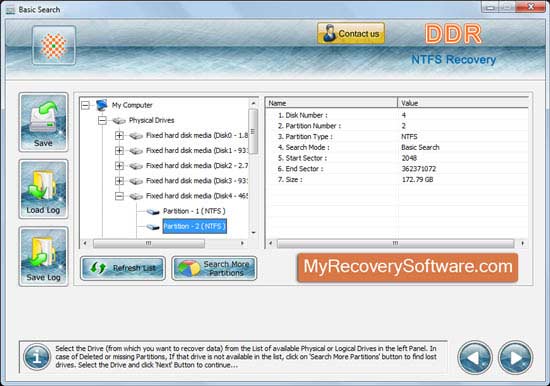 Windows NTFS Recovery Software 4.0.1.6 full