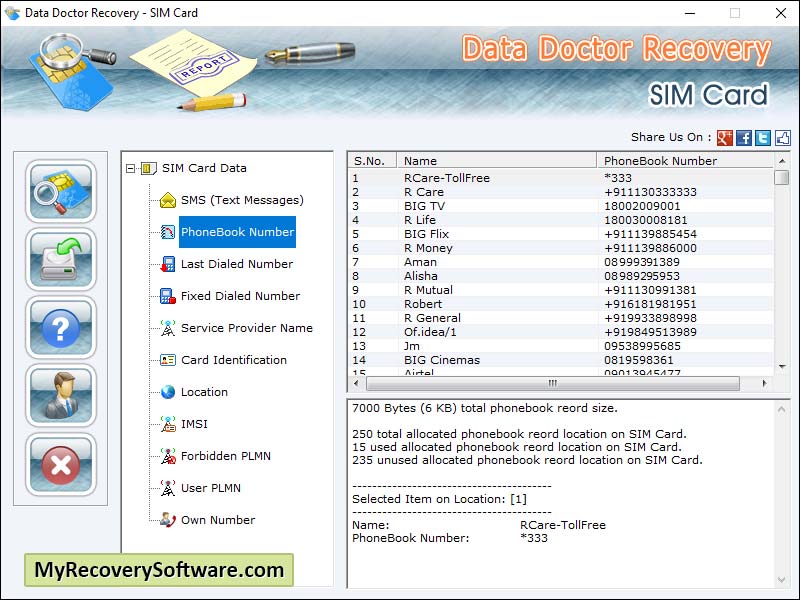 Windows 7 Recovery Software SIM Card 5.3.1.2 full