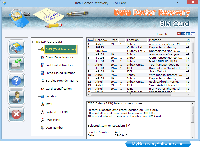 SIM Card Recovery Software